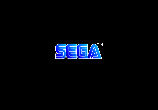 A blue SEGA logo on black.